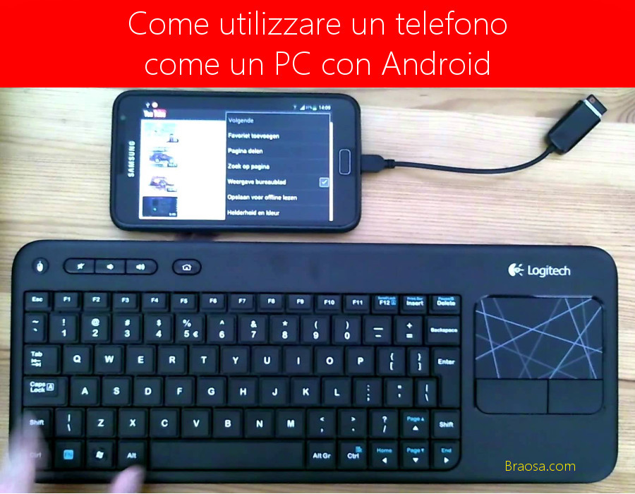 Possiamo usare un telefono come un PC utilizzando Android Possiamo usare un telefono come un PC utilizzando Android