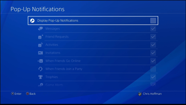 Disabilitare le notifiche delle PlayStation 4 e Xbox 1 Disabilitare le notifiche delle PlayStation 4 e Xbox 1