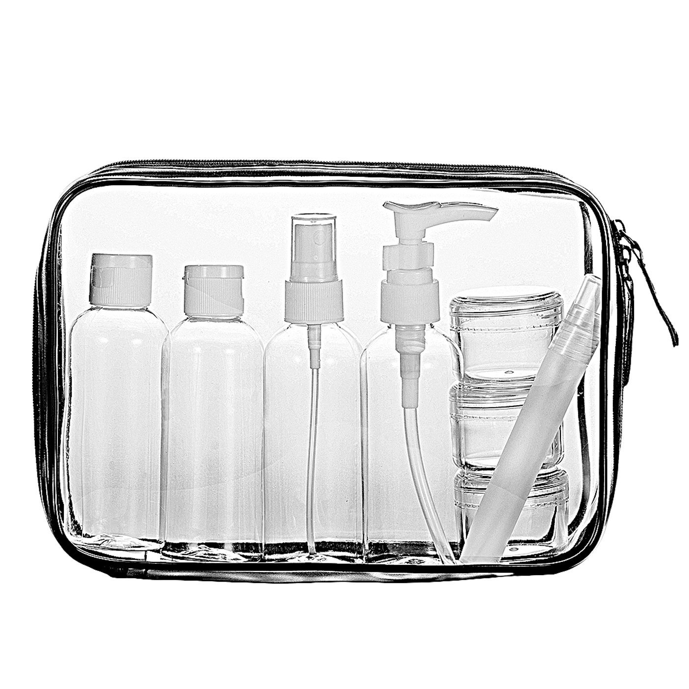 LUZWAY Beauty Case da Viaggio, Trousse Trasparente, Busta da Viaggio LUZWAY Beauty Case da Viaggio, Trousse Trasparente, Busta da Viaggio