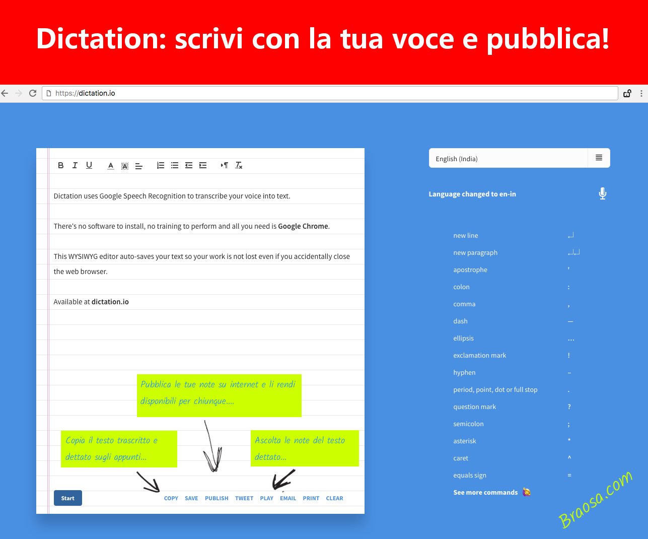 Come fare uin dettato con dictation.io e pubblicarlo in rete Come fare uin dettato con dictation.io e pubblicarlo in rete