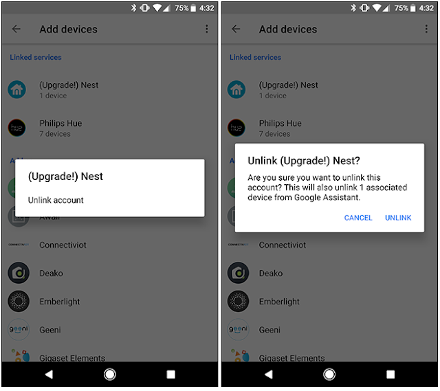 Aggiornamento Connessioni Smarthome Google Home