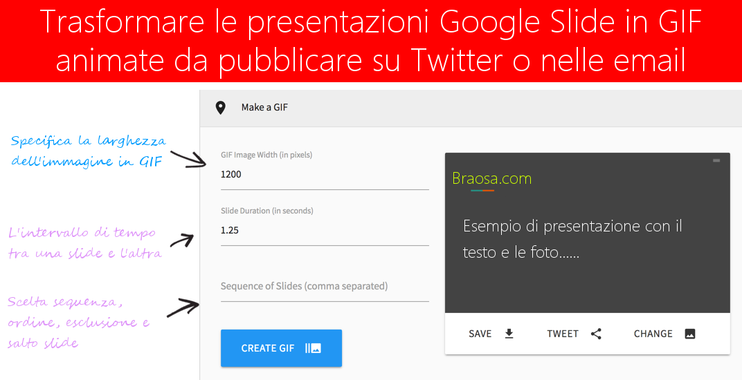 Convertire le Presentazioni Google Slide in GIF animate da mettere su Twitter o da allegare nelle mail. Convertire le Presentazioni Google Slide in GIF animate da mettere su Twitter o da allegare nelle mail