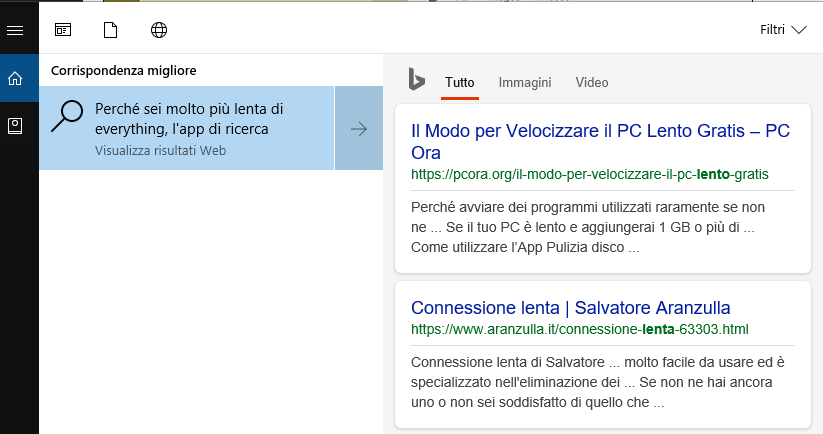 everything app ricerche file più veloce di Cortana everything app ricerche file più veloce di Cortana