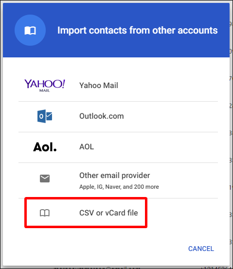 Scaricare la Vcard dai contatti Google Scaricare la Vcard dai contatti Google