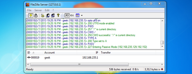 utilizzare FTP se si dispone di un server