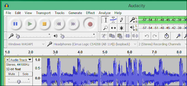registrazione audio PC Audacity WASAPI Loopback
