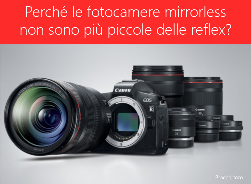 Perché le fotocamere mirrorless non sono più piccole delle reflex? Perché le fotocamere mirrorless non sono più piccole delle reflex?