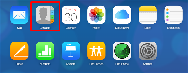 Accedere ai contatti dell'account iCloud Accedere ai contatti dell'account iCloud
