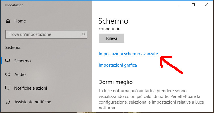Impostazioni dello schermo avanzate in Windows 10 Impostazioni dello schermo avanzate in Windows 10