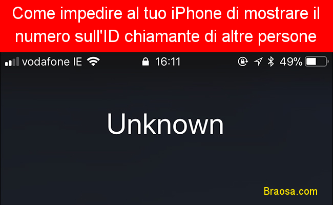 Come impedire al tuo iPhone di mostrare il tuo numero sull'ID chiamante di altre persone