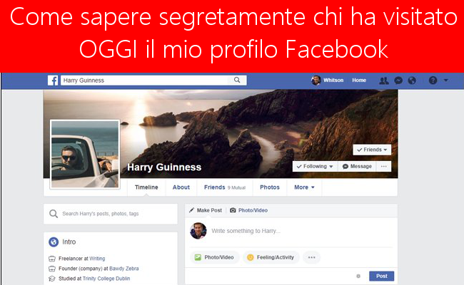 Come sapere chi ha visitato il mio profilo Facebook oggi segretamente Come sapere chi ha visitato il mio profilo Facebook oggi segretamente