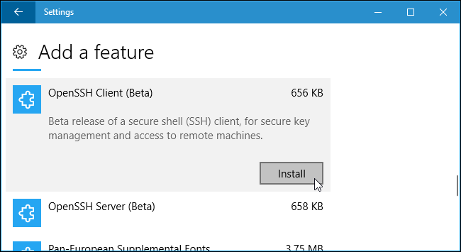 Come utilizzare il client SSH di Windows 10 Come utilizzare il client SSH di Windows 10
