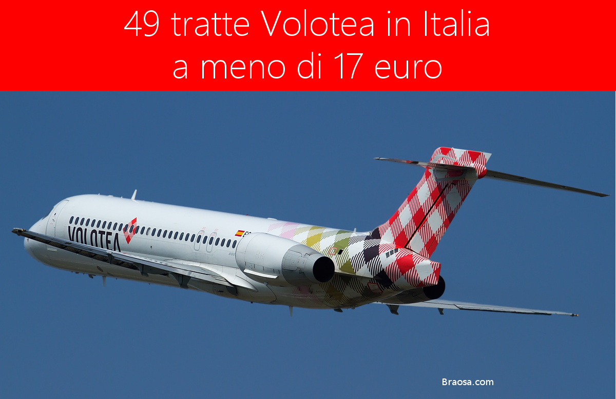 49 voli nazionali Volotea a meno di 17 euro 49 voli nazionali Volotea a meno di 17 euro
