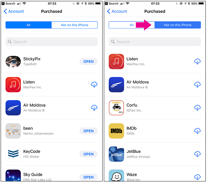 Elenco completo delle App scaricate sul nostro iPhone ed iPad Elenco completo delle App scaricate sul nostro iPhone ed iPad