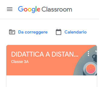 Titolo corso Classroom