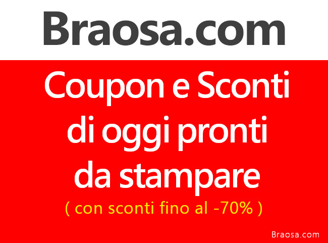 Gli sconti giornalieri con i codici da stampare