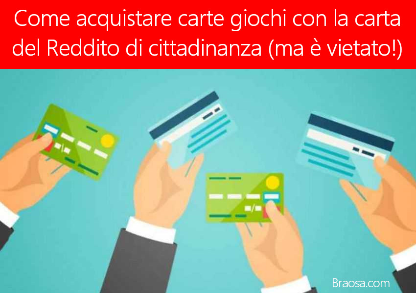 Come fare ad acquistare carte prepagate per giocare on line con la carta del reddito di cittadinanza Come fare ad acquistare carte prepagate per giocare on line con la carta del reddito di cittadinanza