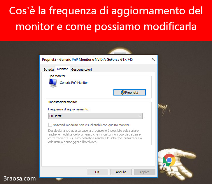 Cos'è la frequenza di aggiornamento di un monitor e come possiamo cambiarla Cos'è la frequenza di aggiornamento di un monitor e come possiamo cambiarla