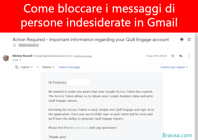 Come bloccare i messaggi di persone indesiderate in Gmail Come bloccare i messaggi di persone indesiderate in Gmail