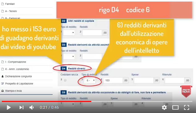 quadro-d4-dichiarazione-compensi-youtube-google quadro-d4-dichiarazione-compensi-youtube-google