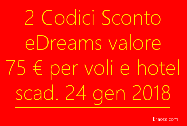Codici sconto eDreams per voli e hotel Codici sconto eDreams per voli e hotel
