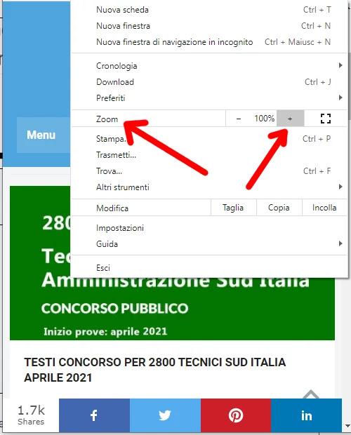 Zoom testo per per iPhoen e iPad