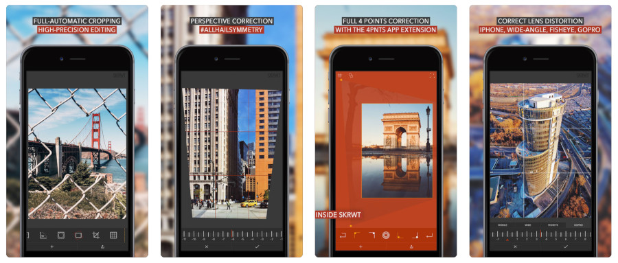 app per la correzione di distorsione SKRWT app per la correzione di distorsione SKRWT