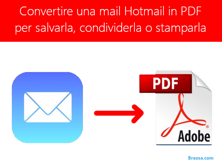 Come convertire una mail Hotmail in PDF Come convertire una mail Hotmail in PDF