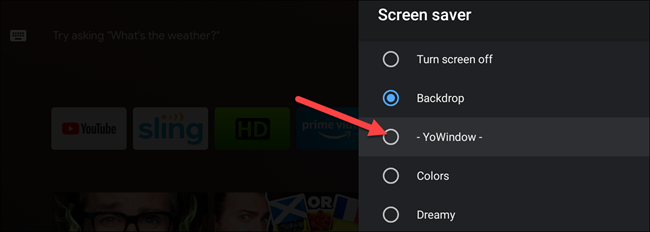 YoWindow screensaver Android TV YoWindow screensaver Android TV