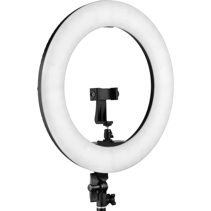 Luce LED Anulare Bianca con Cavalletto Dimmerabile 42W 3200-5600K