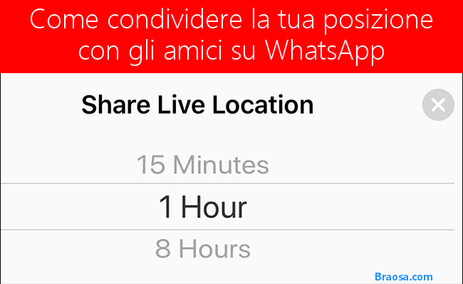 Come condividere la tua posizione con i tuoi amici su WhatsApp