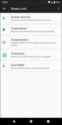 funzionalità di Smart Lock funzionalità di Smart Lock