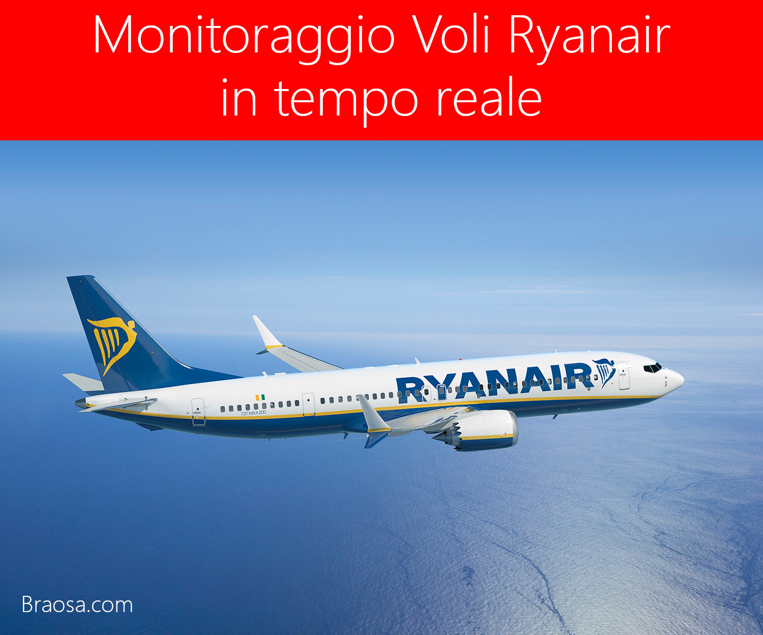 Monitoraggio dei voli Ryanair in  tempo reale a Bergamo Orio al serio