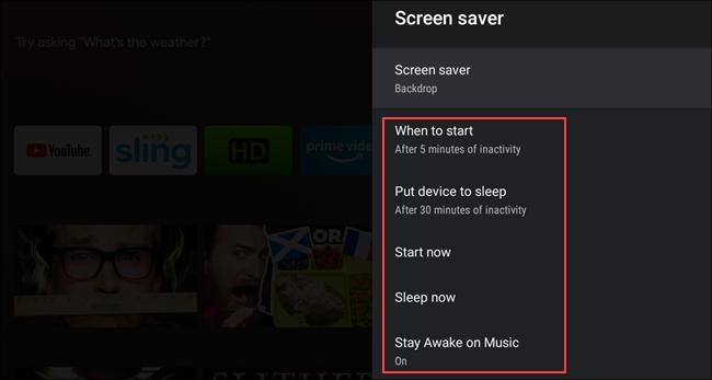 Modalità  sleep now Android TV Modalità  sleep now Android TV