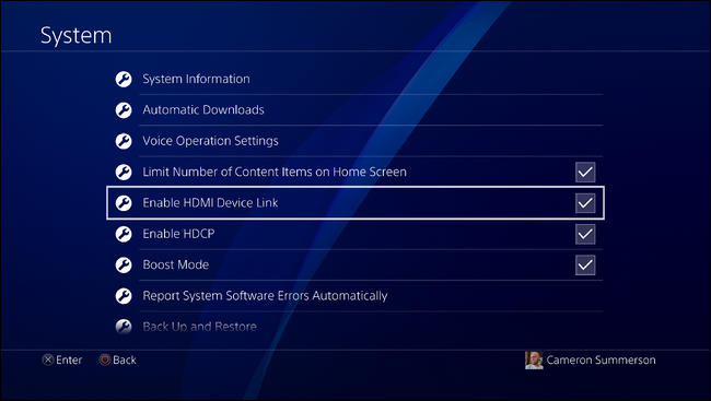 Abilitare collegamento dispositivo HDMI PS4 Abilitare collegamento dispositivo HDMI PS4