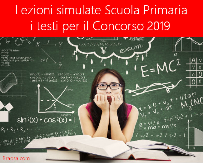 Concorso scuola 2018 Lezioni simulate per la scuola primaria Concorso scuola 2019 Lezioni simulate per la scuola primaria
