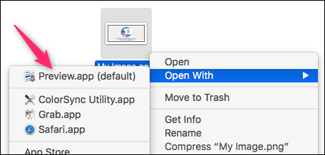 Conversione di un'immagine in JPG in macOS Conversione di un'immagine in JPG in macOS