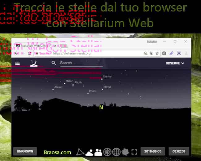 Vedere tutte le costellazioni sul proprio browser con Stellarium Web Vedere tutte le costellazioni sul proprio browser con Stellarium Web