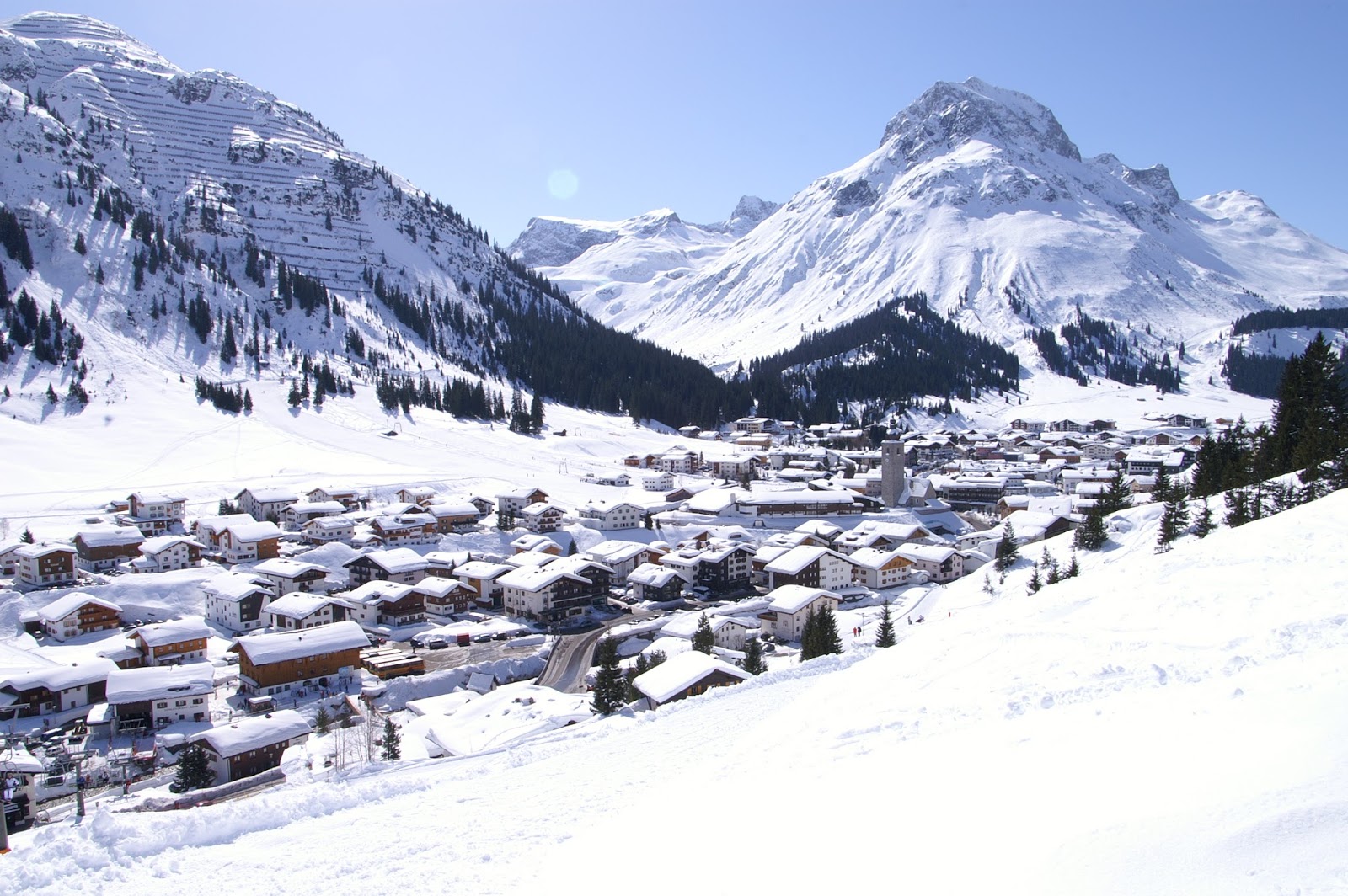 Lech Vorarlberg Alpi austriache Austria