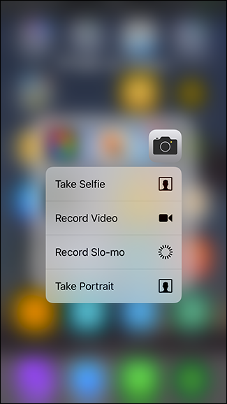 3D Touch come fare subito un selfie o registrare un video 3D Touch come fare subito un selfie o registrare un video