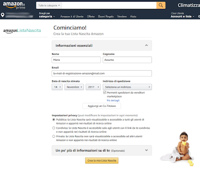 Lista Nascita Amazon come funziona Lista Nascita Amazon come funziona