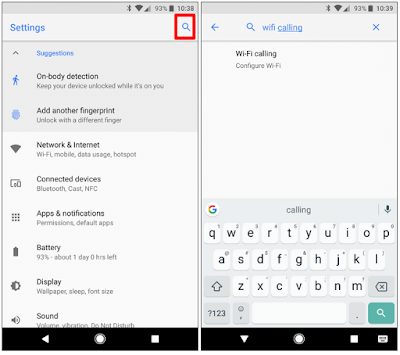 Abilitare chiamate wi-fi android
