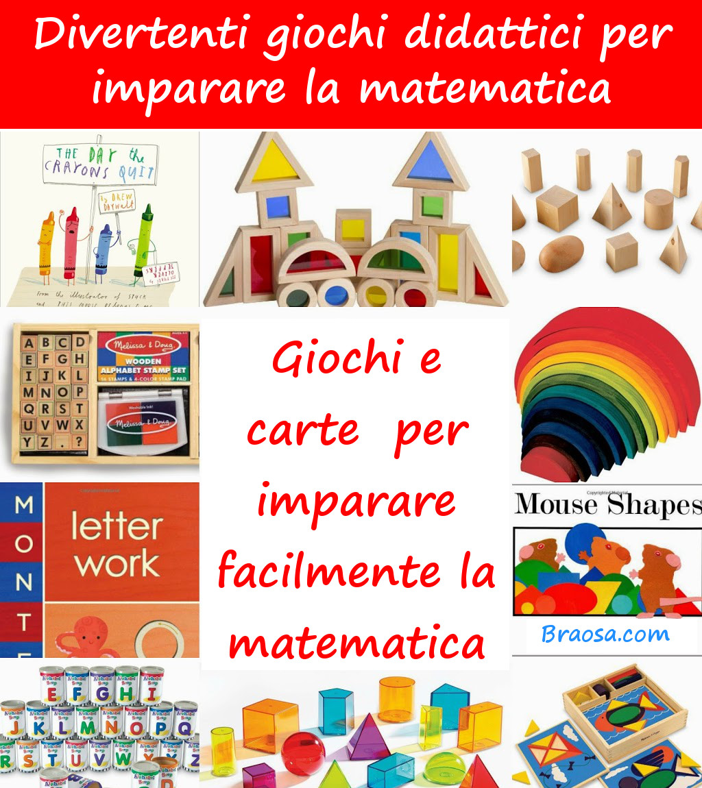 Carte e giochi matematici per bambini da regalare a Natale