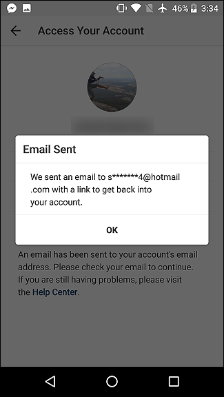 indirizzo utilizzato per registrarti su Instagram indirizzo utilizzato per registrarti su Instagram