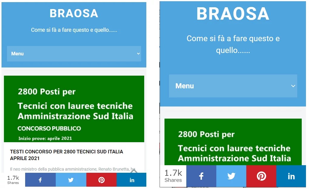 Ingrandimento caratteri testo Chrome per iphone