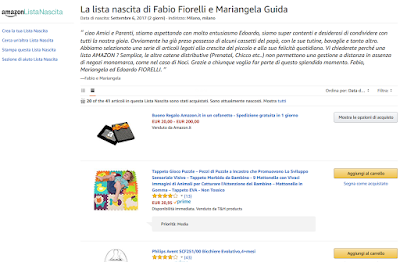 Lista Nascita di una mamma di Milano su Amazon Lista Nascita di una mamma di Milano su Amazon