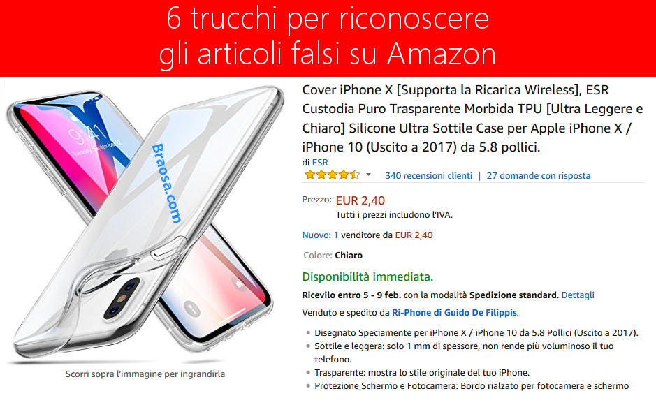 Articoli falsi Amazon come scoprirli ed evitarli Articoli falsi Amazon come scoprirli ed evitarli