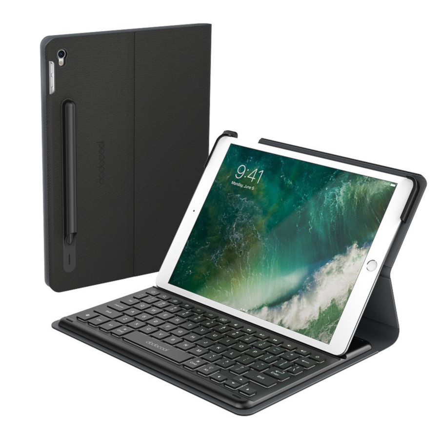 Dodocool Tastiera MFI per iPad Pro con Smart Connector Slim custodia Folio Retroilluminata Dodocool Tastiera MFI per iPad Pro con Smart Connector Slim custodia Folio Retroilluminata