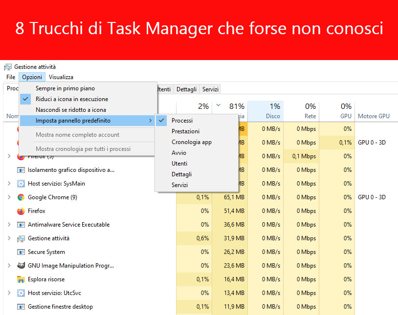 Suggerimenti e trucchi per Task Manager di Windows di cui potresti non essere a conoscenza Suggerimenti e trucchi per Task Manager di Windows di cui potresti non essere a conoscenza