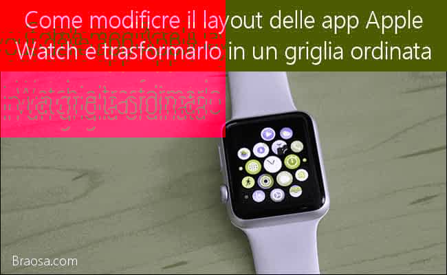 come ordinare le app del menu Apple Watch e visualizzarle in in lista come ordinare le app del menu Apple Watch e visualizzarle in in lista